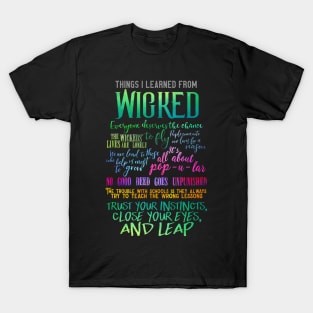 Things I Learned From Wicked T-Shirt